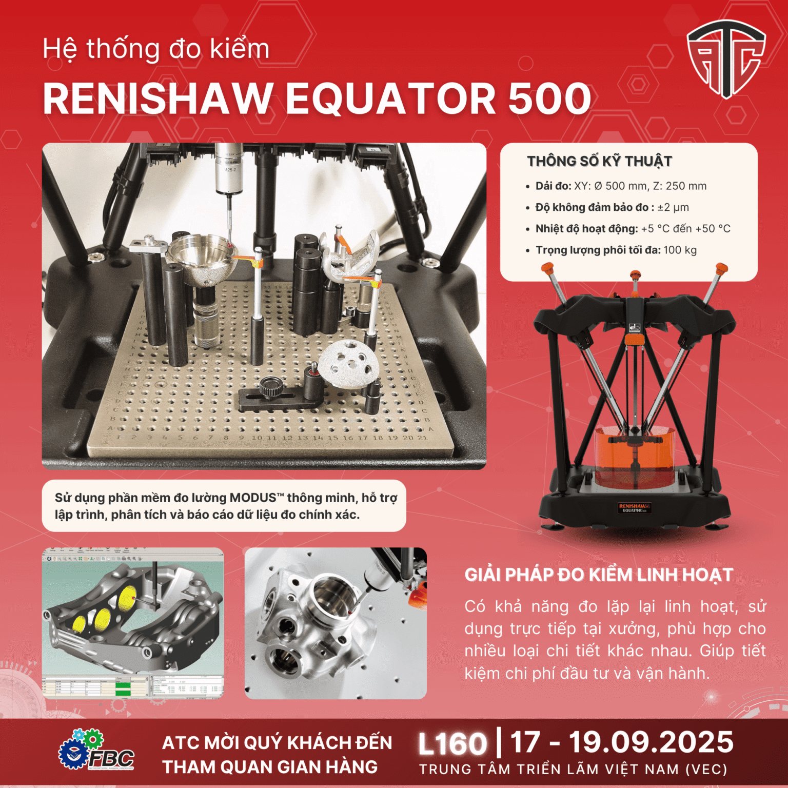 ATC giới thiệu hệ thống đo kiểm Renishaw Equator 500