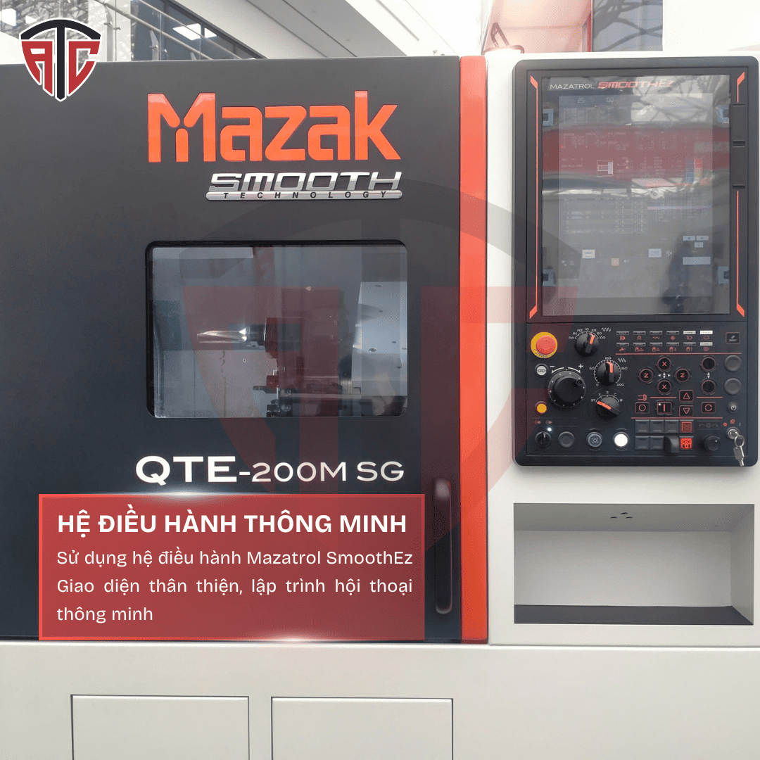 QTE 200m sg 3 Máy Tiện Mazak QTE-200M SG (Mới) 10 QTE-200M SG với hệ điều hành thông minh