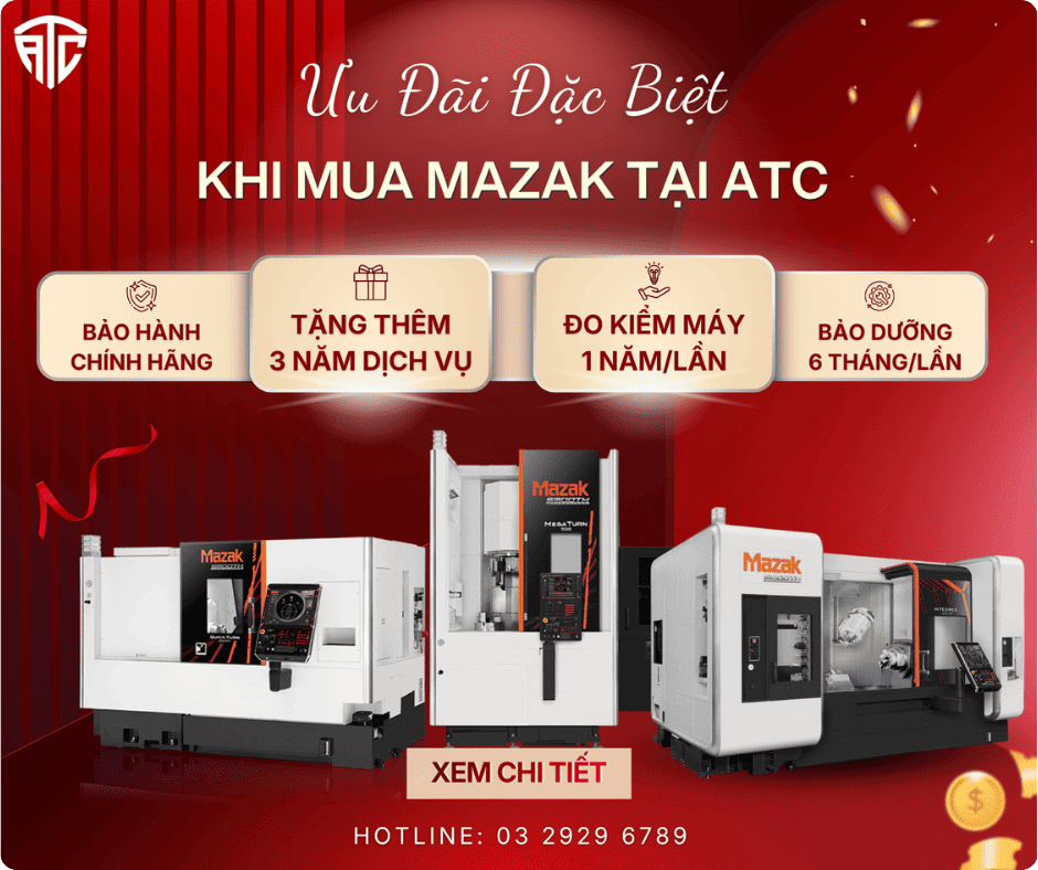 Poup ưu đãi khi mua Mazak
