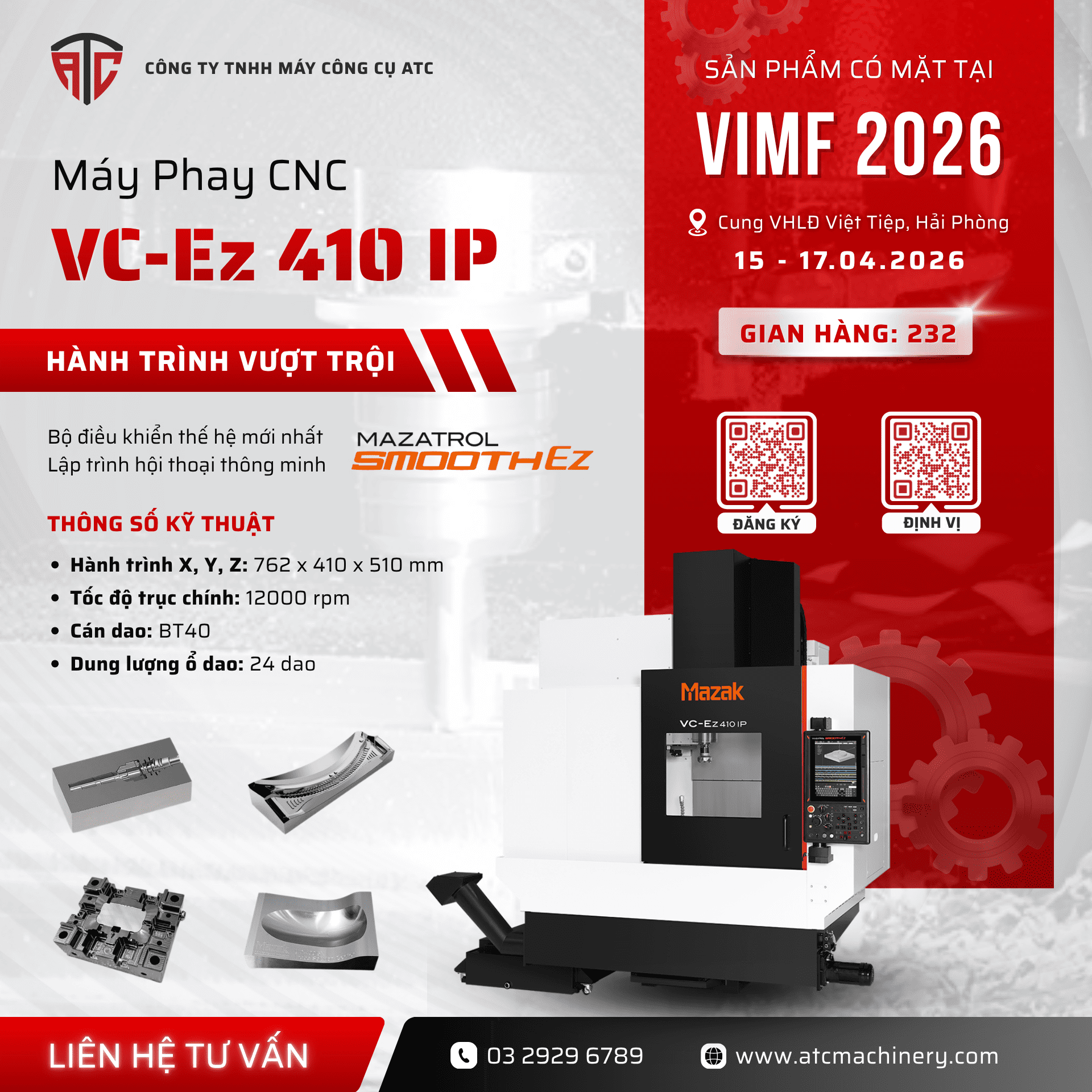 thu moi tham quan trien lam vimf 3 THƯ MỜI THAM QUAN TRIỂN LÃM VIMF 2026 - GIAN HÀNG 232 8 VC-Ez 410IP có mặt tại gian hàng ATC triển lãm VIMF 2026